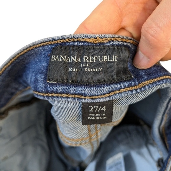 Banana Republic Factory Sculpt Skinny Jeans Size 27/4 - Picture 4 of 5